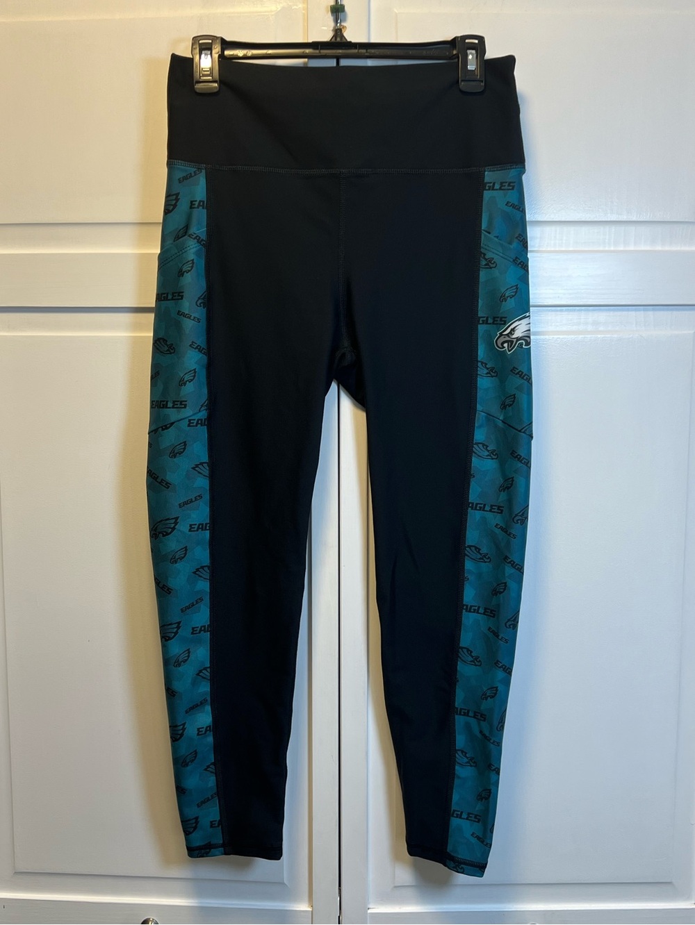 Certo  Philadelphia Eagles Women's Black & Teal Athletic Leggings Size XL